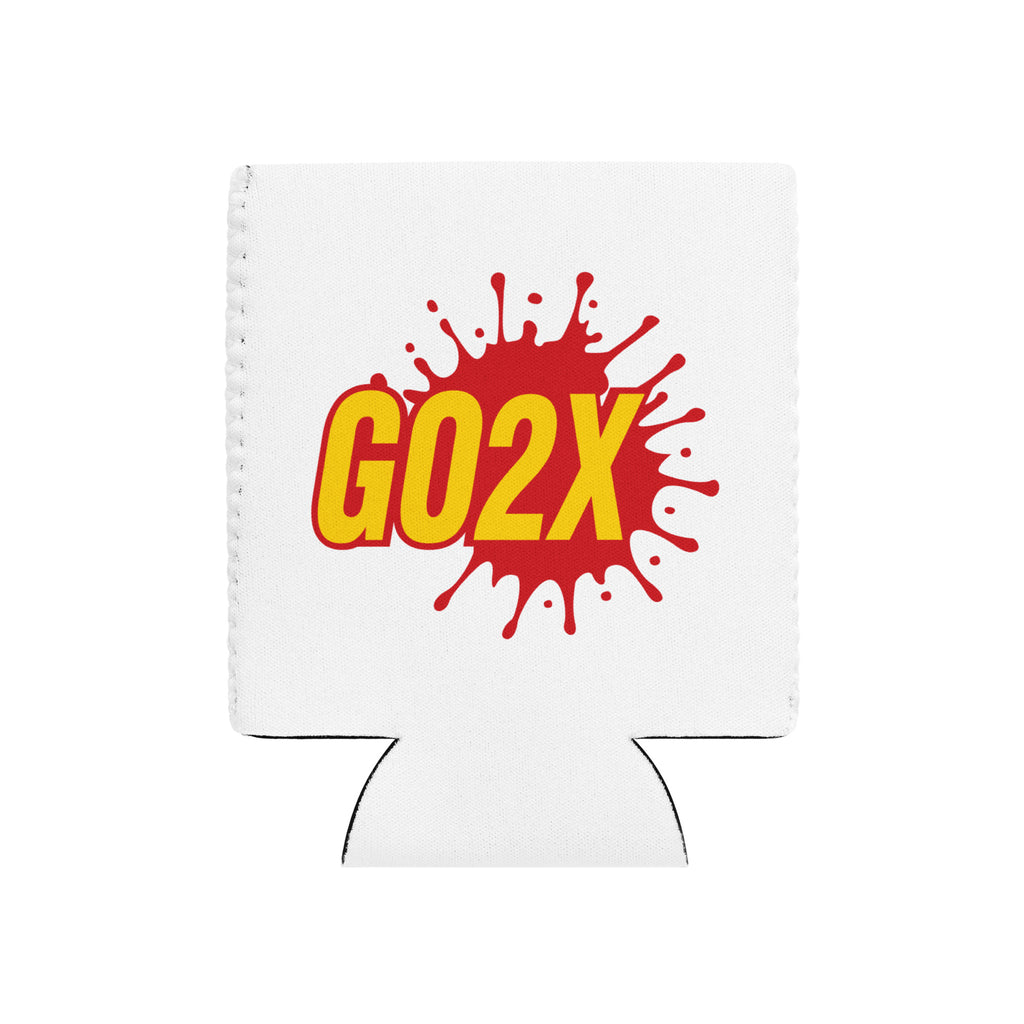 GO2X insulated lacrosse can cooler with the GO2X logo