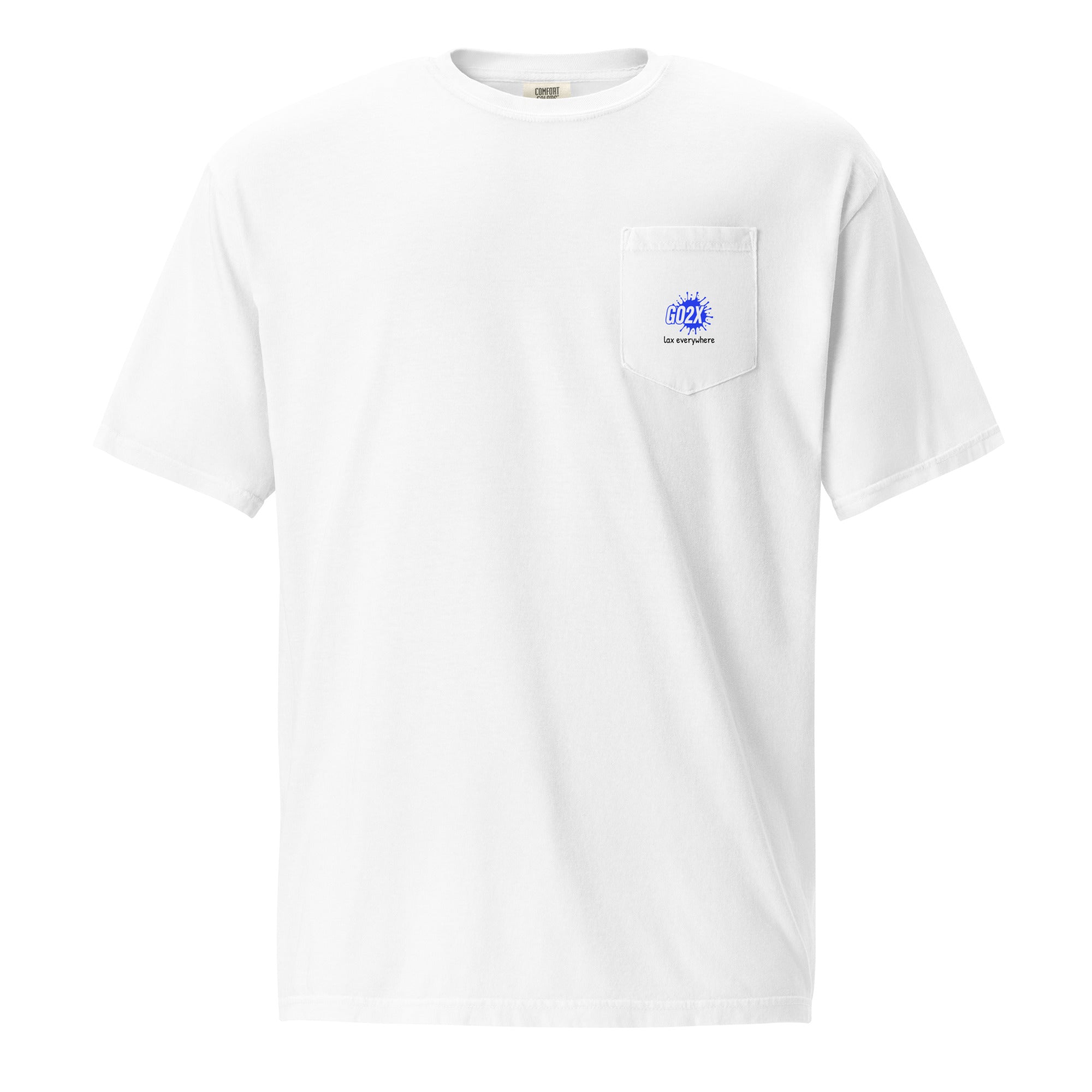 GO2X Classic lacrosse shirt with a chest pocket and the blue logo