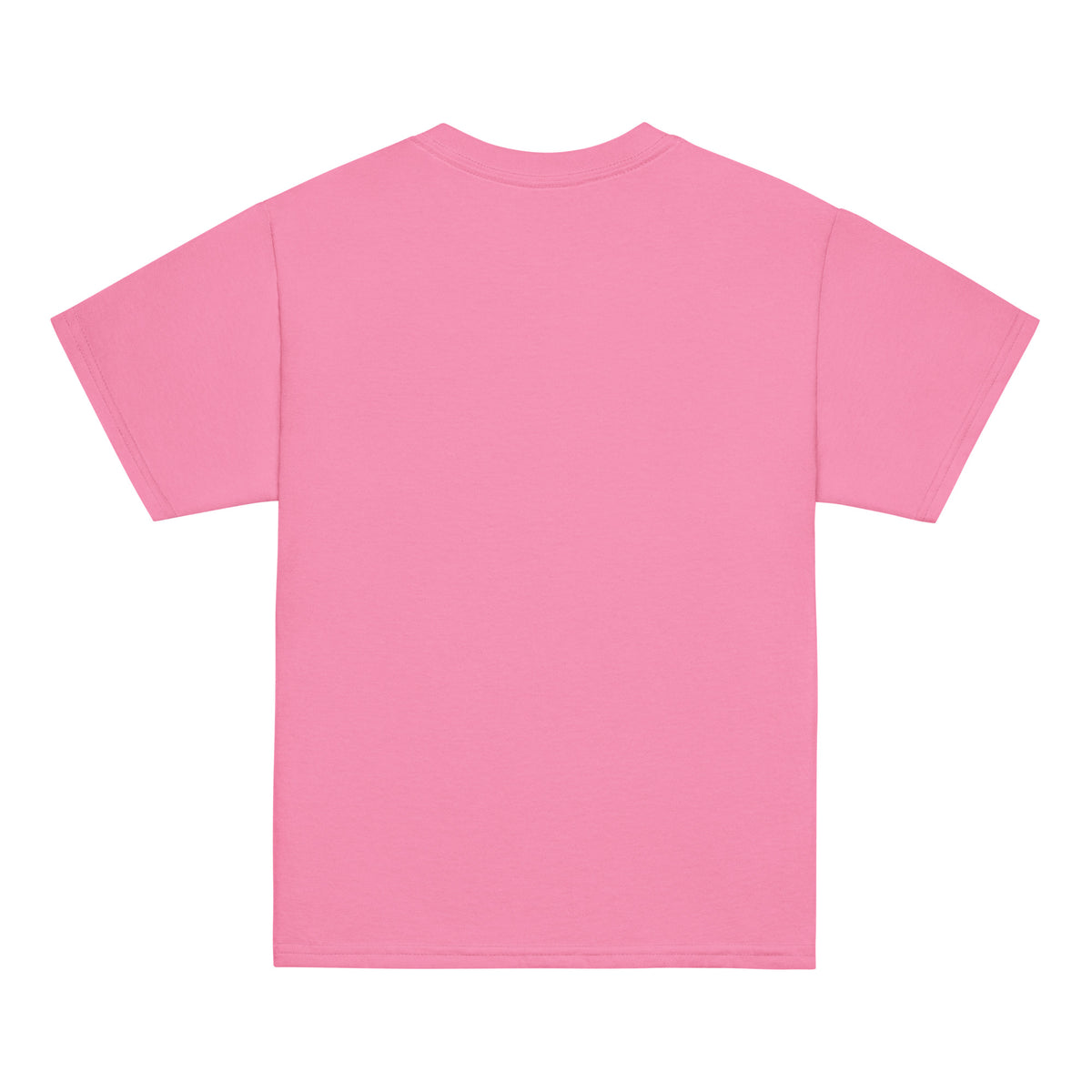 GO2X Feeding the Crease youth lacrosse shirt with female design in Azalea, back view
