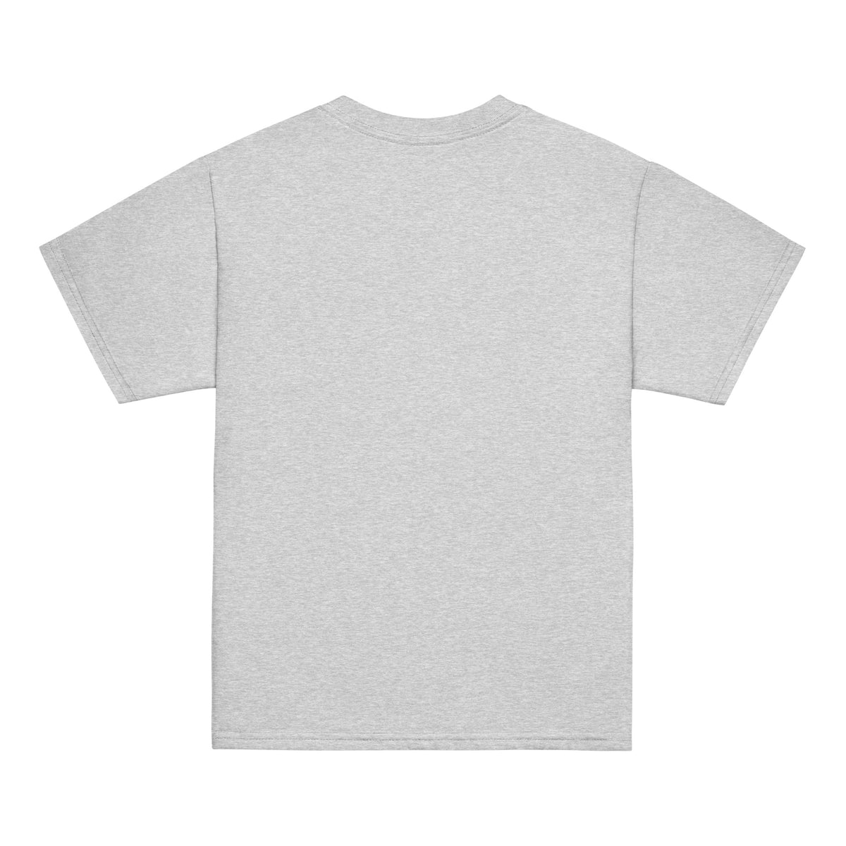 GO2X Feeding Goals youth lacrosse shirt with female design in Sport Grey, back view