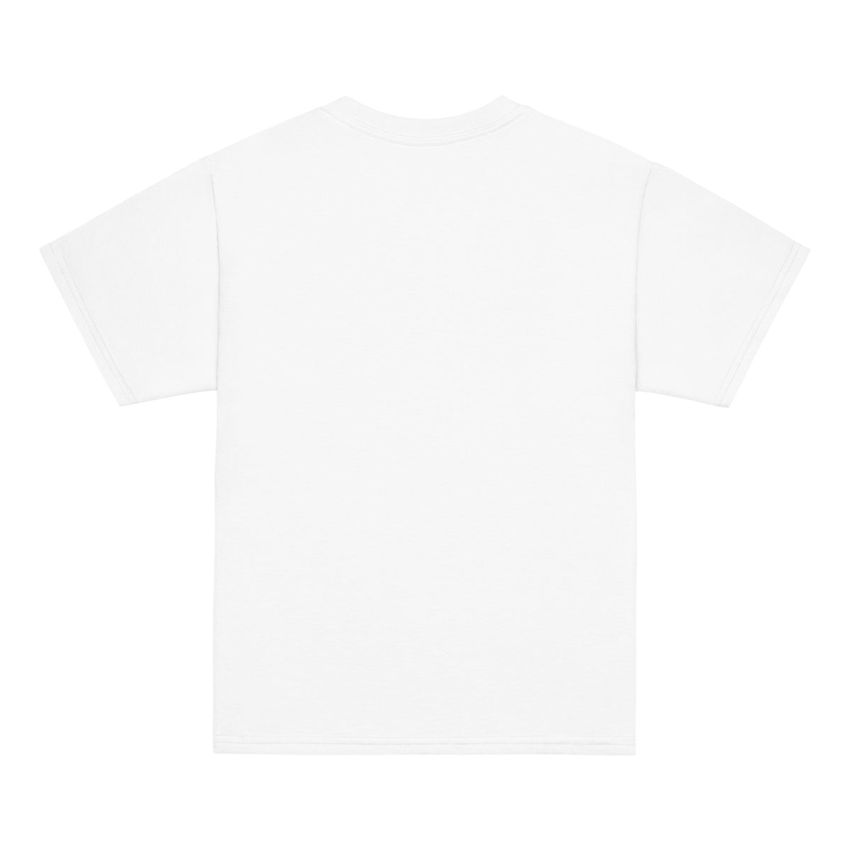 GO2X Game Saver youth lacrosse shirt with female design in White, back view